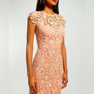 Shoshanna Pink Coral Lace Gown - Size 12 - NEW WITH TAGS